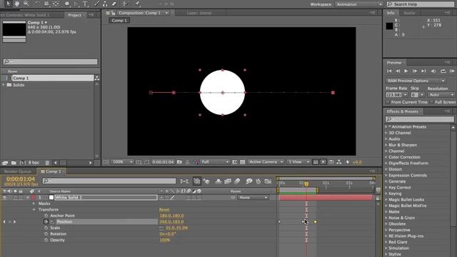 After Effects Tutorial - Keyframes & Interpolation смотреть онлайн