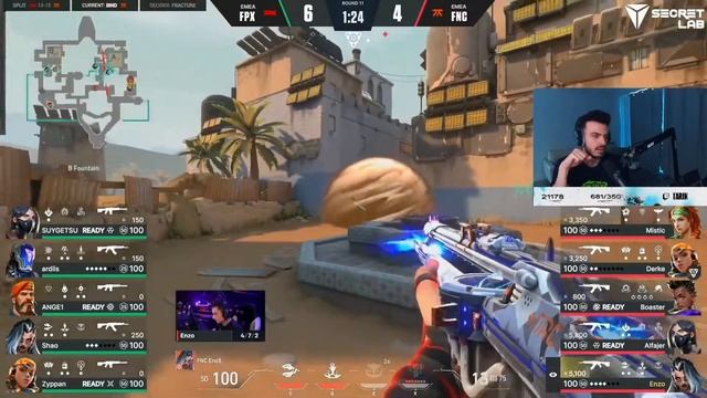 Fnatic vs FPX Map 2 Bind Valorant VCT Masters Copenhagen 2022 смотреть онлайн