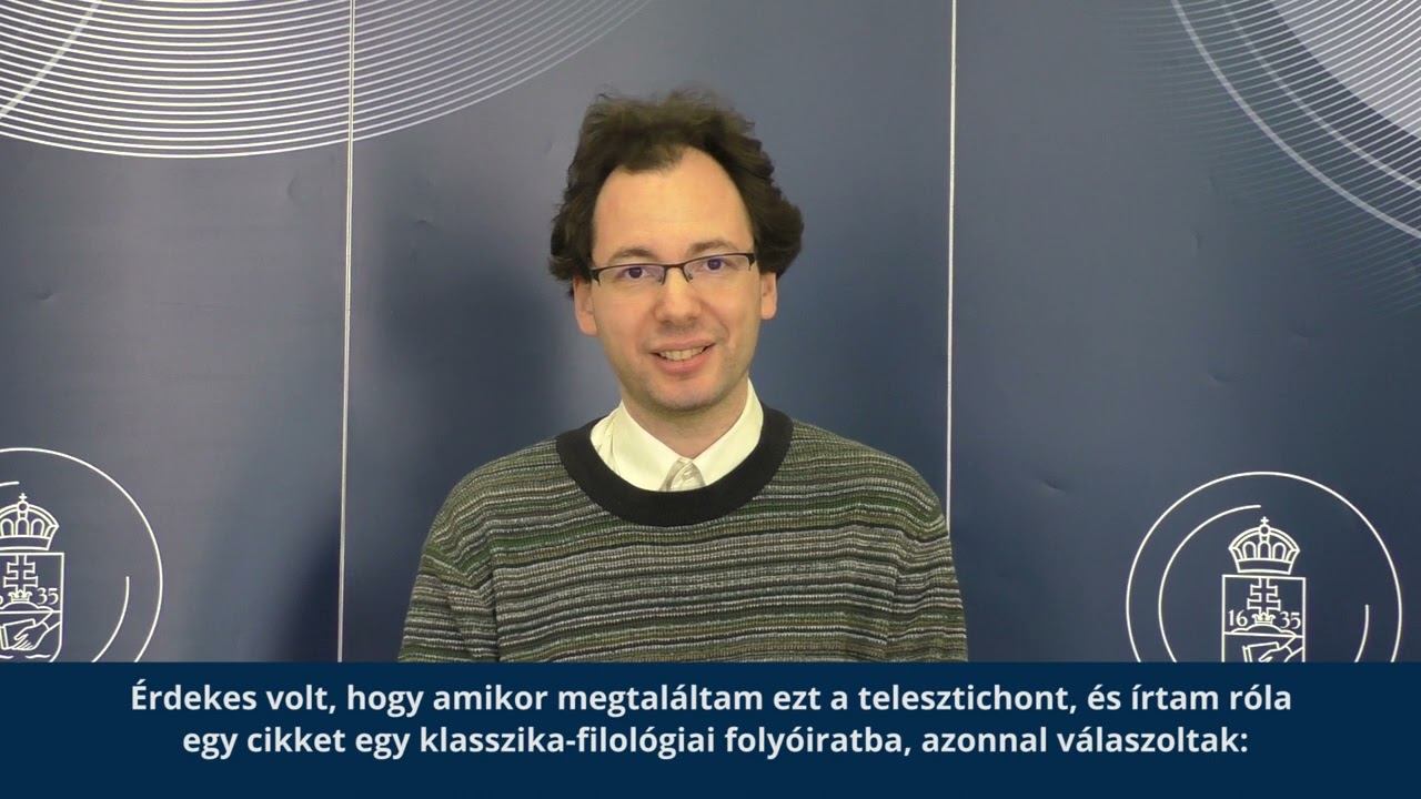 Ábel Tamás on Acrostics and Telestichs in Latin Literature смотреть онлайн