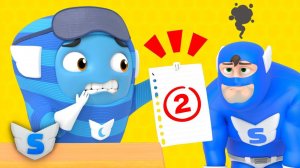 Детские мультики. СУПЕРВИЗИКИ - ОБМАН во время экзамена. (Серия №28) Мультики для малышей