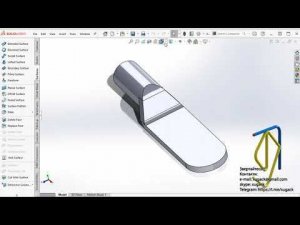 Flattened pipe SolidWorks Сплющений кінець труби в солідкоркс