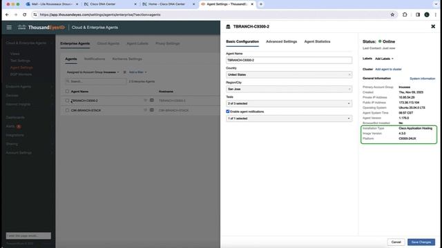 How to upgrade ThousandEyes Enterprise Agents using Cisco Catalyst Center 2.3.7 смотреть онлайн