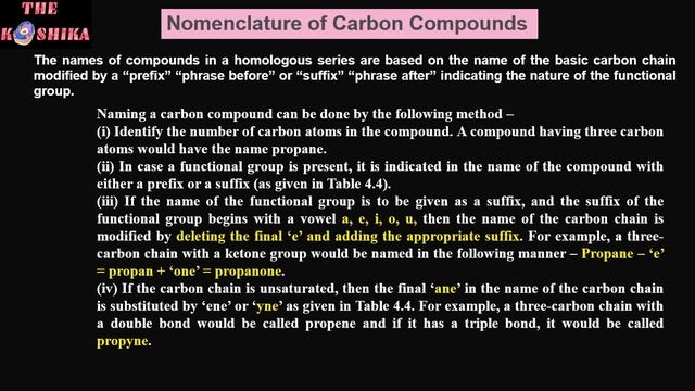Carbon & Its Compounds. IUPAC Nomenclature. For class-10 Students. смотреть онлайн