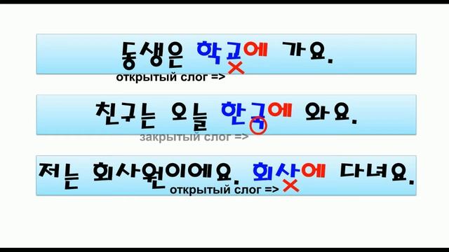 Korean basic grammar 7. 에 (Russian ver.) смотреть онлайн