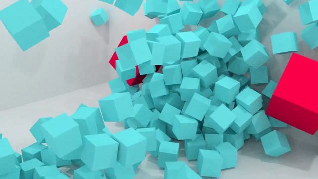 Blender 216 Cubes Rigid Body Simulation смотреть онлайн