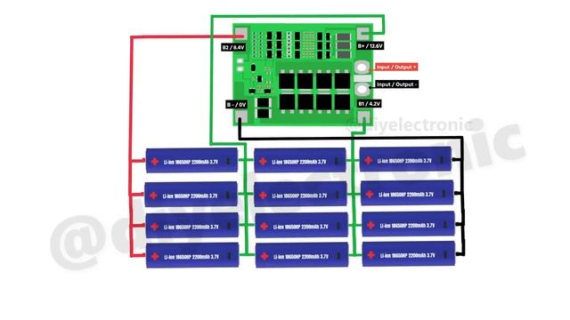 How To Make A 12V 8Ah Lithium-ion Battery Pack | How To Make 12v Battery Pack