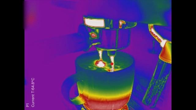 Cappuccino coffee ☕️ - Infrared Camera view смотреть онлайн