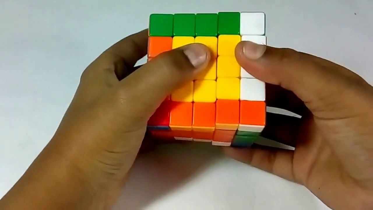 How to solve the last two edge pieces of a 5x5 Professor's Cube смотреть онлайн