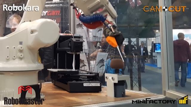3D-Printed Turbine blade finishing with Robotmaster смотреть онлайн