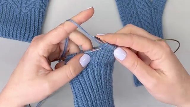 Самые тёплые варежки спицами. Индийский клин и узор _Ёлочки_ [get-save.com] смотреть онлайн