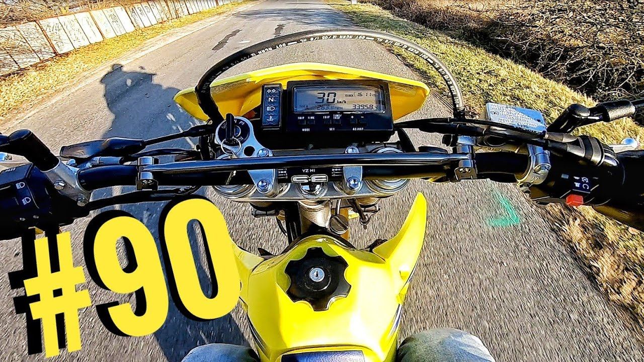 MotoVlog #90 - Poprvé Jsem Jel Po Zadním / 15 cm nad silnicí / První Trénink смотреть онлайн