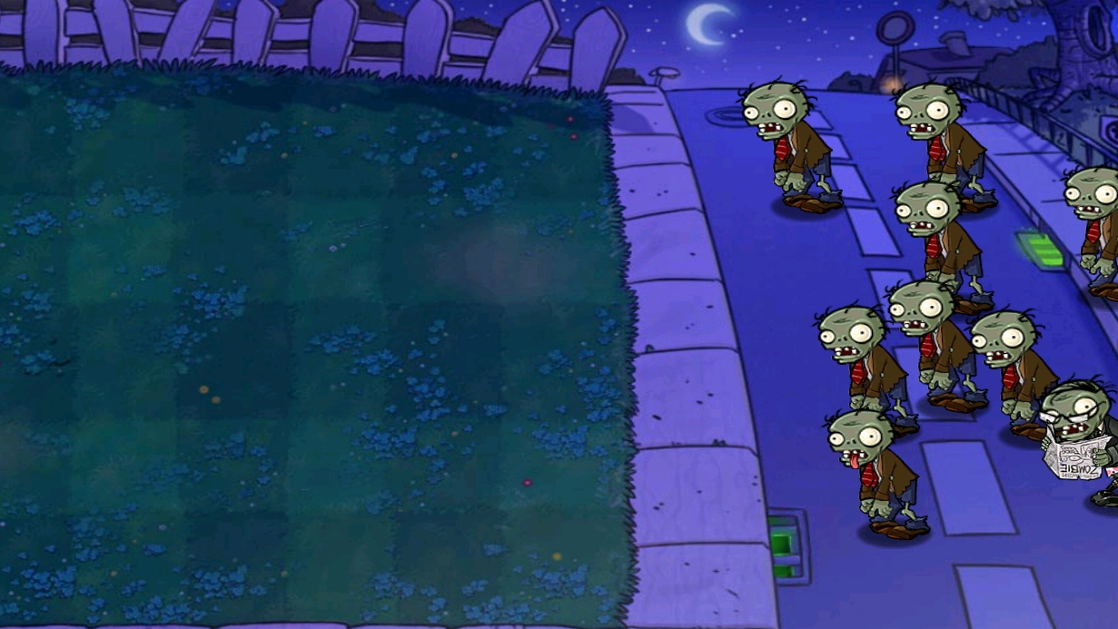 Plants vs. Zombies.  Ночь третья 🌟 решают