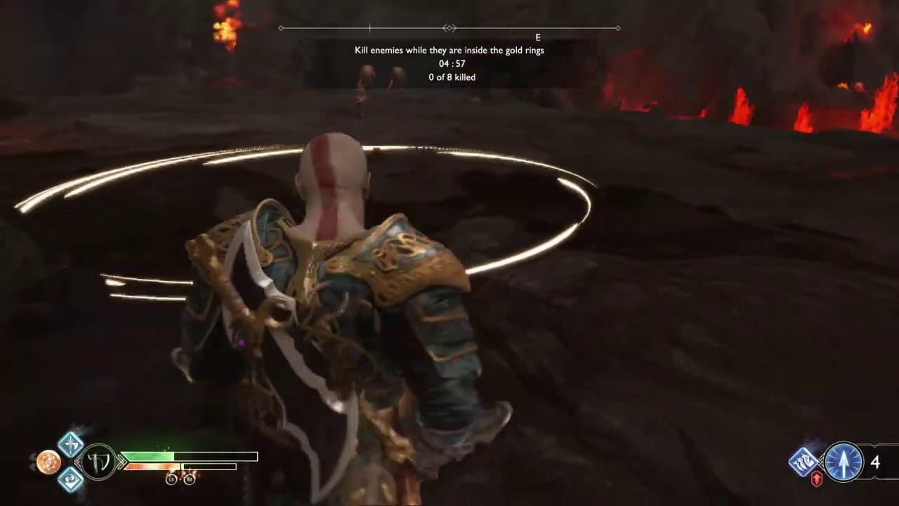 PS4 - God of War : Muspelheim Impossible combat challenge 3 - key 3 : Defeat enemies in the ring смотреть онлайн
