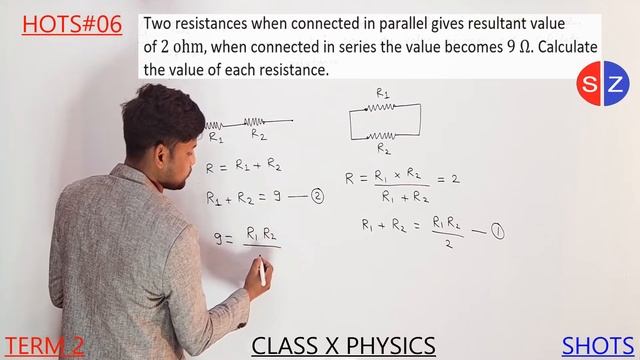 two resistances when connected in parallel gives resultant value of 2 ohm @ShikshaZone смотреть онлайн