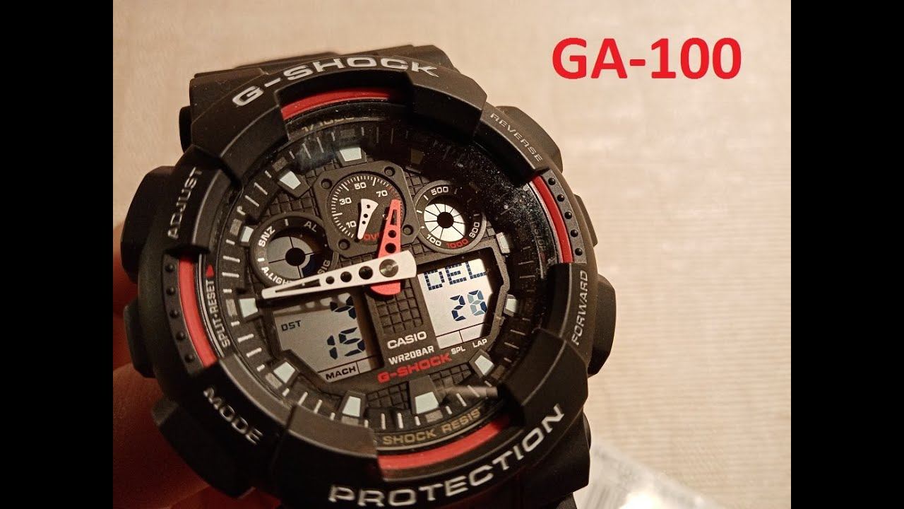 GA-100-1A НАСТРОЙКА G-SHOCK смотреть онлайн