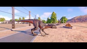 Climbing the Fences Animations of Small and Hybrid Dinosaurs 🦖 Jurassic World Evolution 2 - JWE