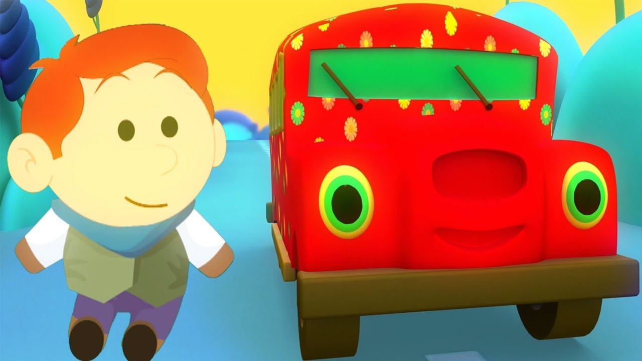 Колеса на автобусе | детские рифмы для детей | автобусная песня в россии | Wheels On The Bus смотреть онлайн