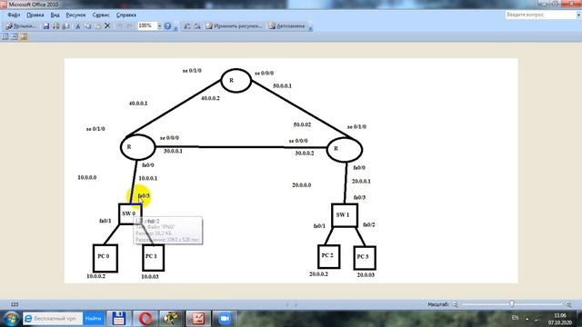 Cisco Packet Tracer Dasturida WAN Tarmoq Qurish