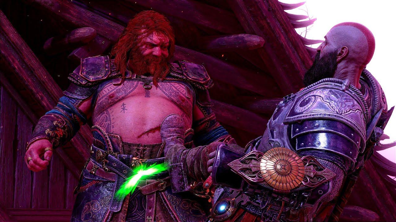Kratos brutally defeating Thor & Odin | God of War Ragnarök смотреть онлайн