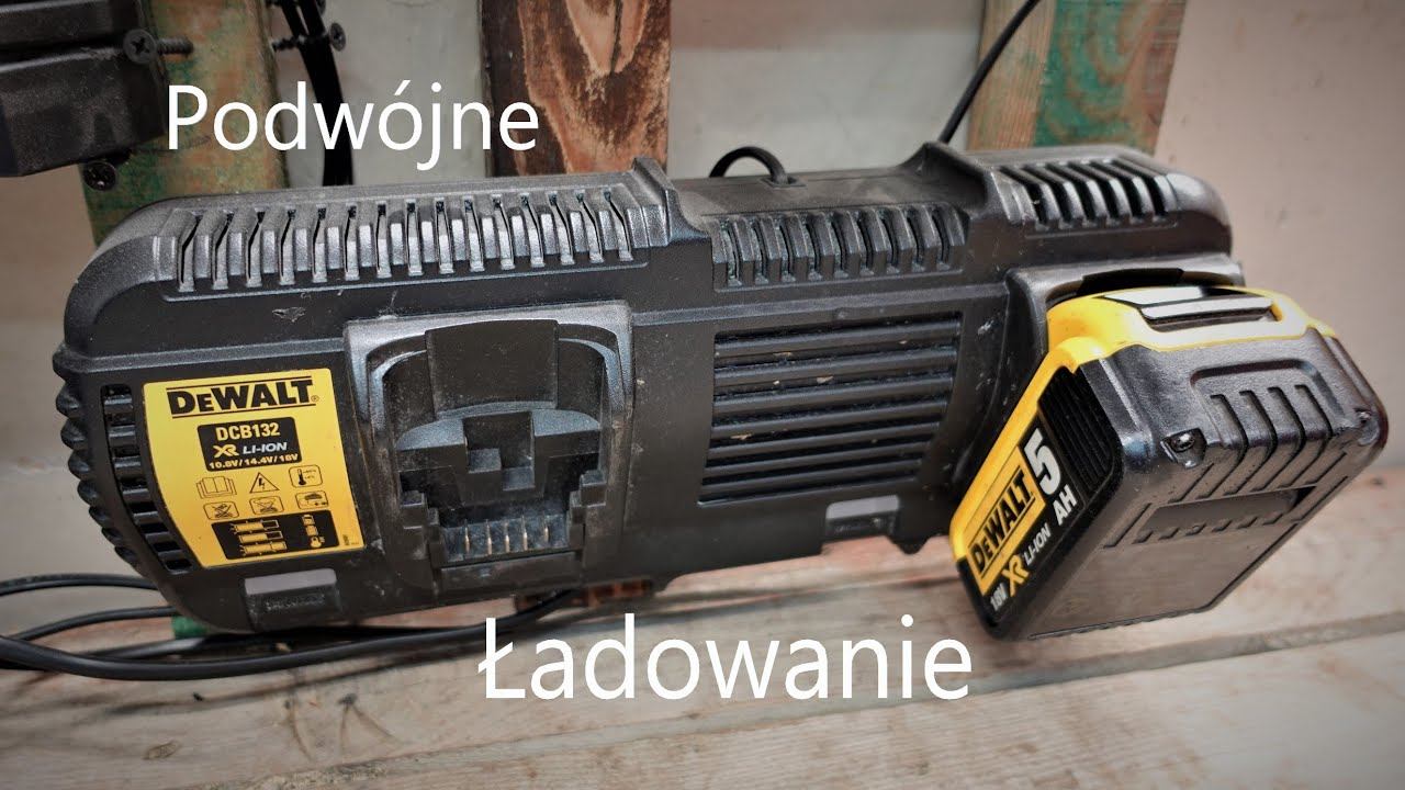 Podwójna ładowarka DEWALT DCB132 XR z opcja ładowania baterii flexvolt смотреть онлайн