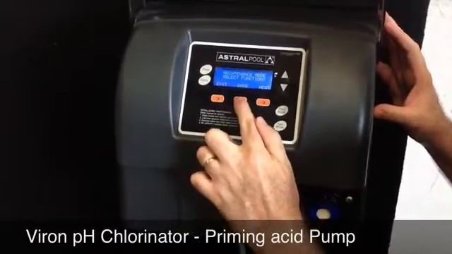 Viron pH Chlorinator - Priming acid Pump смотреть онлайн