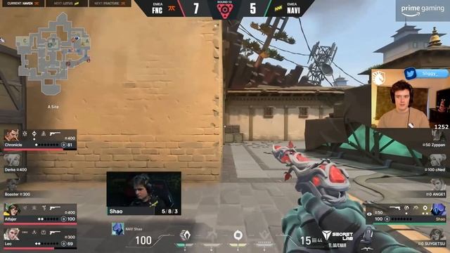 NaVi vs Fnatic Haven LOCK//IN Brazil VCT Sliggy POV смотреть онлайн
