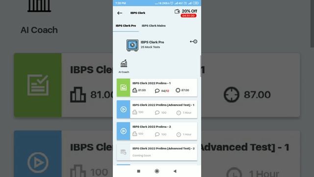 IBPS clerk mains olive board mock test, 80 percentile#banking #ibpsclerk #ibps смотреть онлайн