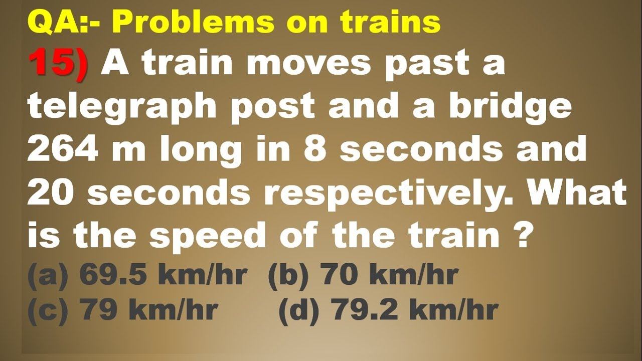 A train moves past a telegraph post and a bridge 264 m long in 8 seconds and 20 seconds смотреть онлайн