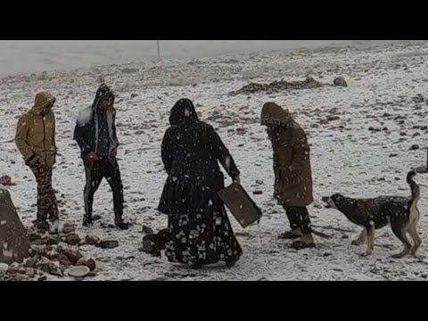 Nomadic challenges: Hassan and Hossein work in the snow and cold to help their mother смотреть онлайн