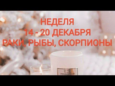 НЕДЕЛЯ с 14 по 20 ДЕКАБРЯ 2020. РАКИ, РЫБЫ, СКОРПИОНЫ. смотреть онлайн