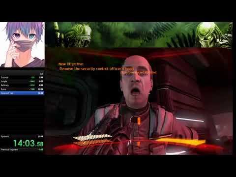 Aliens vs Predator speedrun predator campaign смотреть онлайн