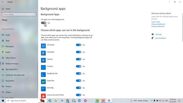 How To Turn Off Background Apps In Windows 10 смотреть онлайн