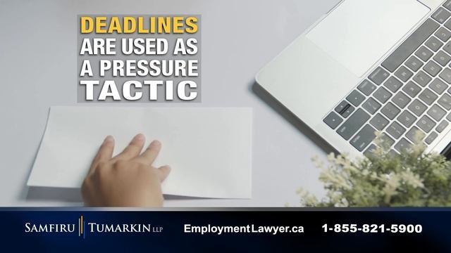 Samfiru Tumarkin LLP - Severance Pay Deadlines Are a Pressure Tactic смотреть онлайн