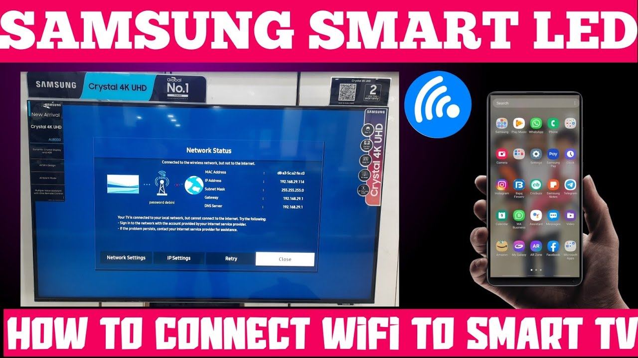 Samsung smart tv:How to connect/setup to wifi network 2022 смотреть онлайн