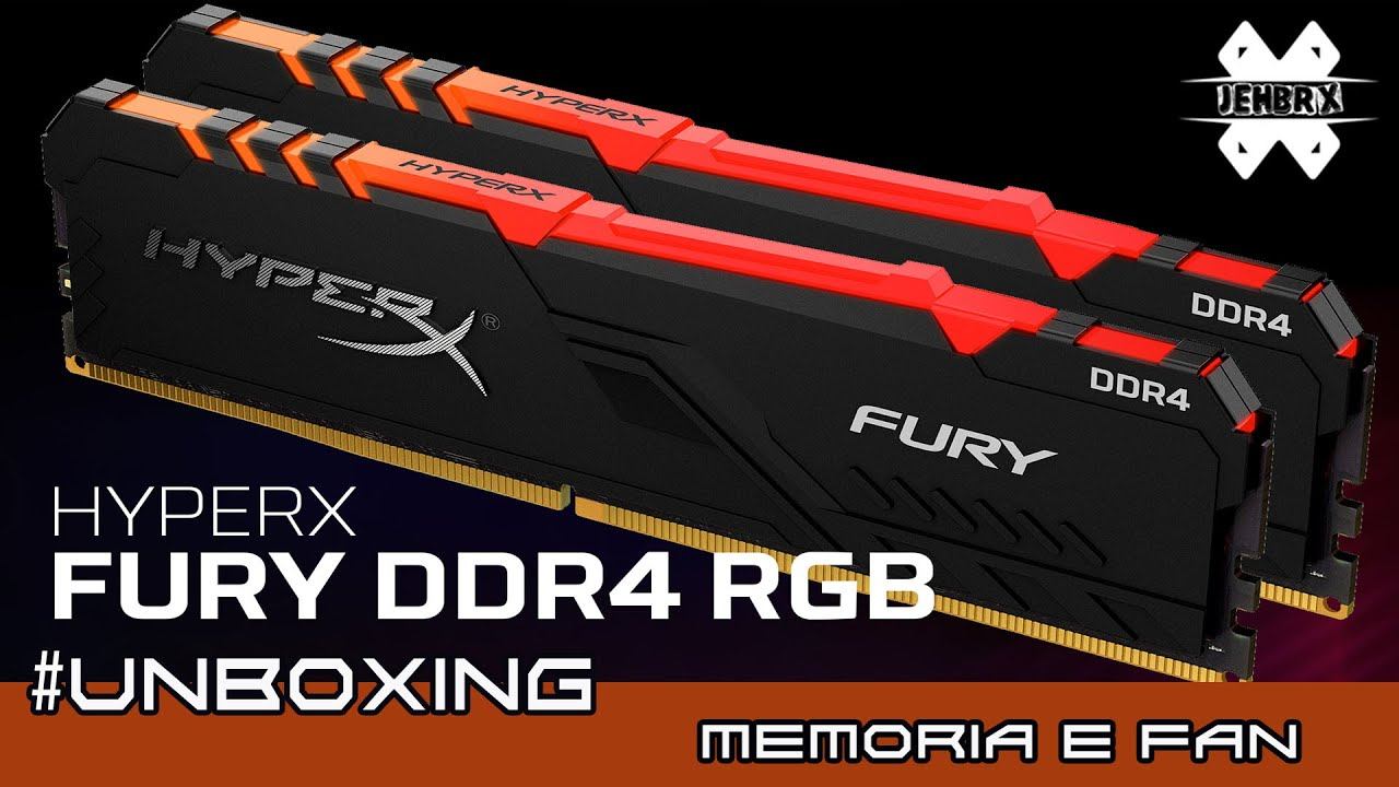 UNBOXING Memoria Hyperx RGB e Fans смотреть онлайн