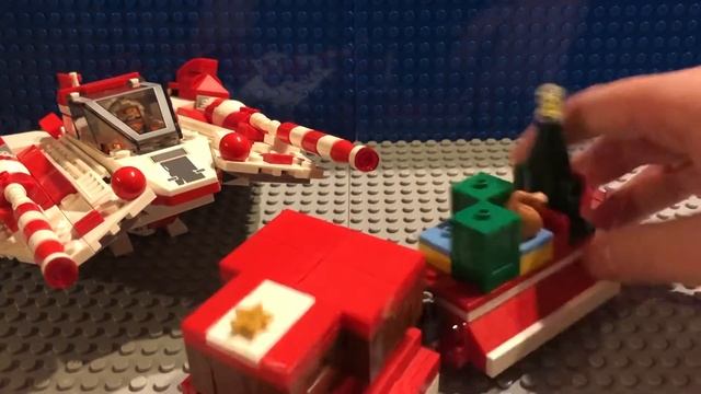 LEGO Star Wars Custom Festive Snowspeeder MOC смотреть онлайн