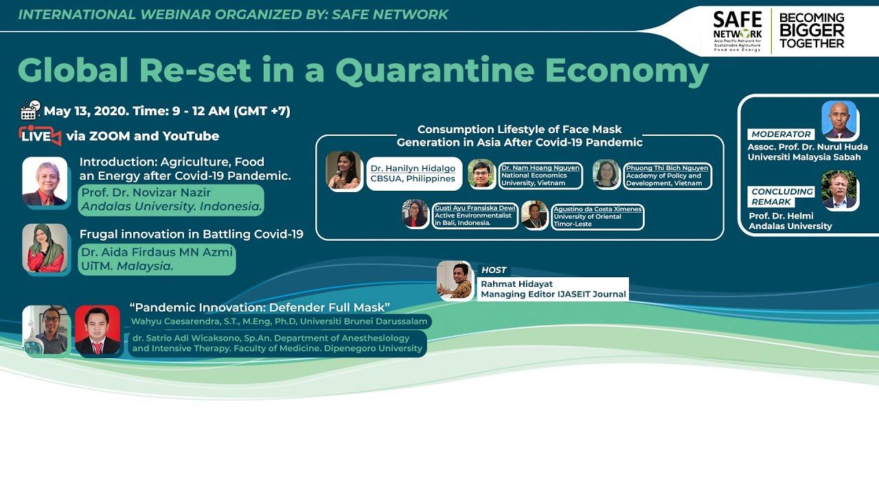 (Part 1) International Webinar - Global Re-set in a Quarantine Economy смотреть онлайн