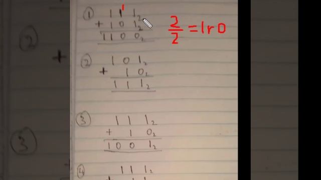 Addition in base two. #maths #short #numbers смотреть онлайн