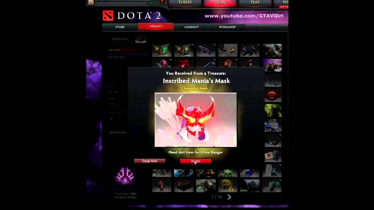 DOTA 2 Opening Lockless Luckvase Mythical Treasure смотреть онлайн