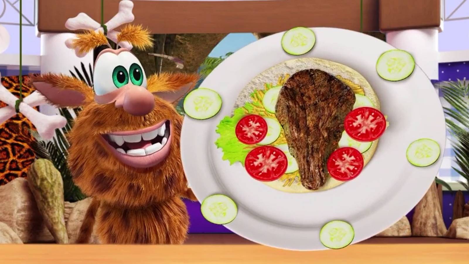 Буба Повар 2. Буба готовит дубина бургер. Игра на телефон для детей. смотреть онлайн