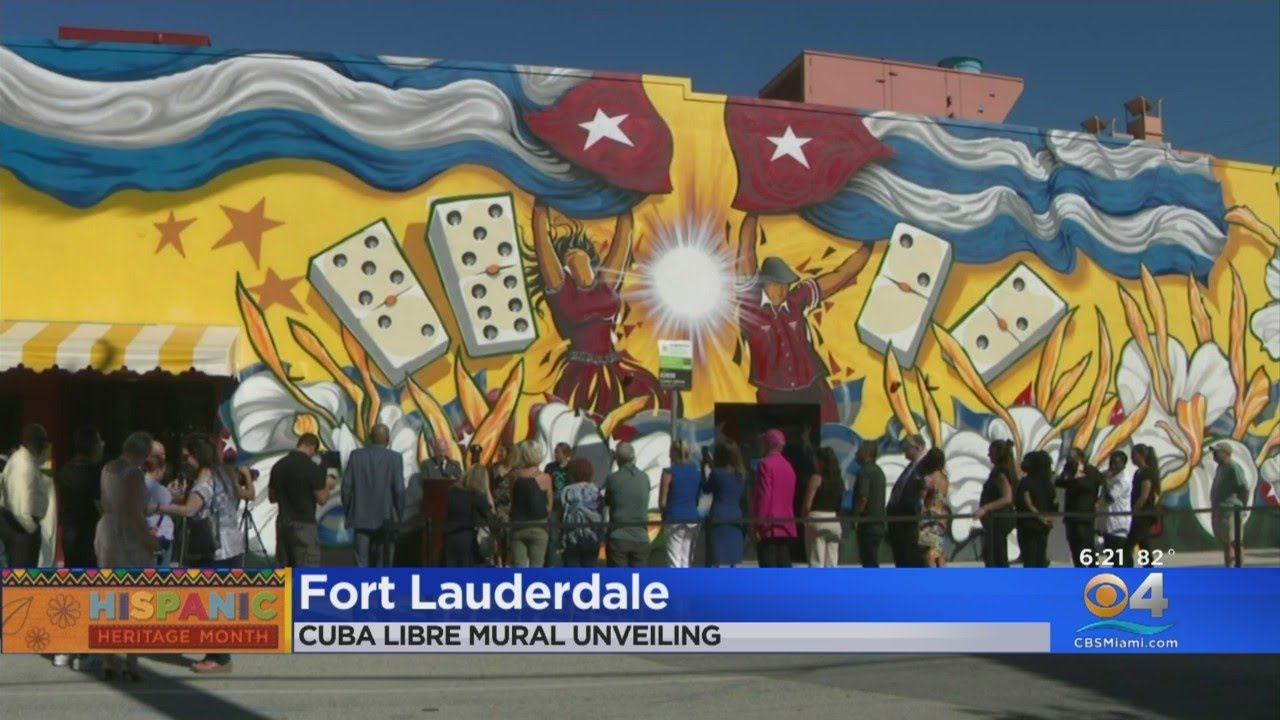 Cuba Libre Restaurant Unveils Mural For Hispanic Heritage Month смотреть онлайн
