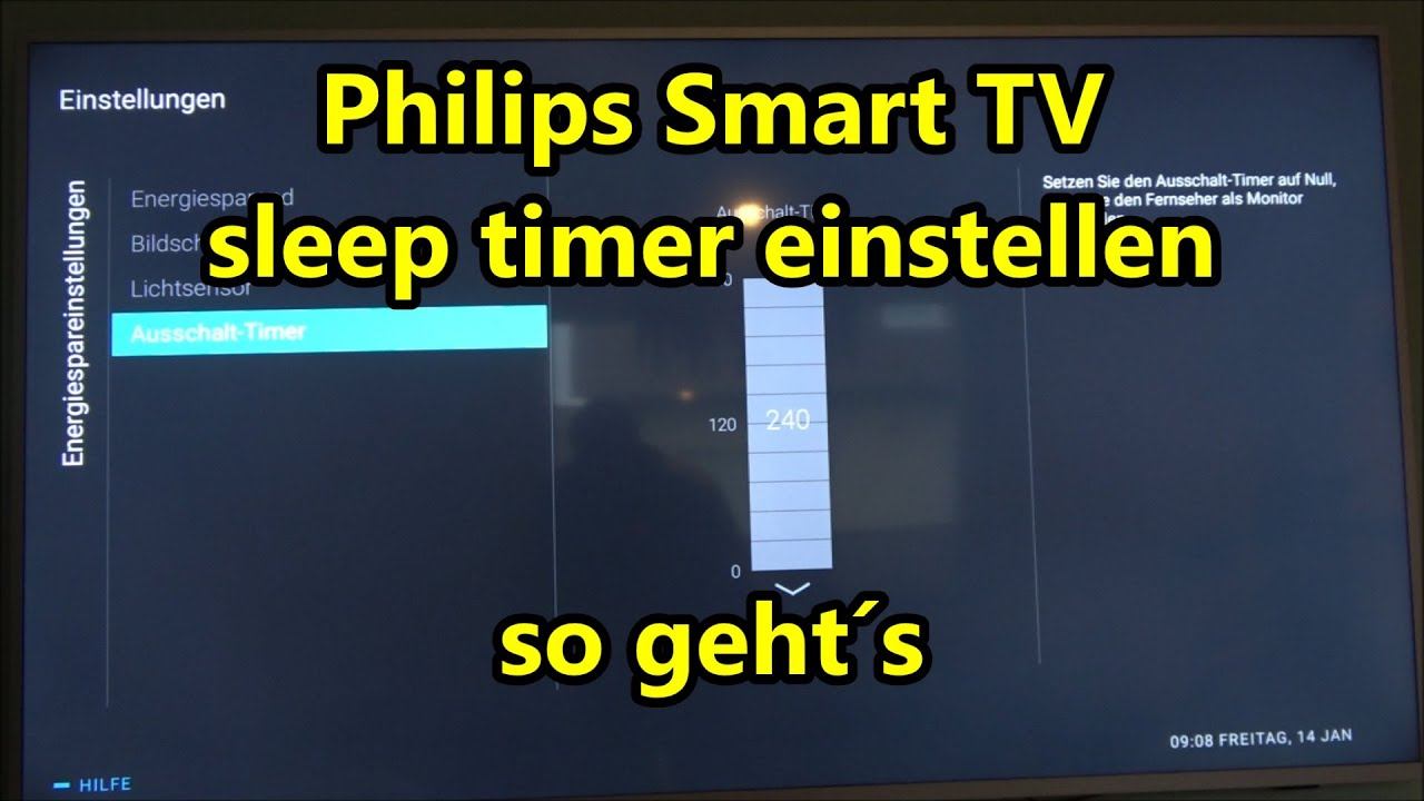 Philips Smart TV sleep timer einstellen Ausschalt Timer ändern смотреть онлайн