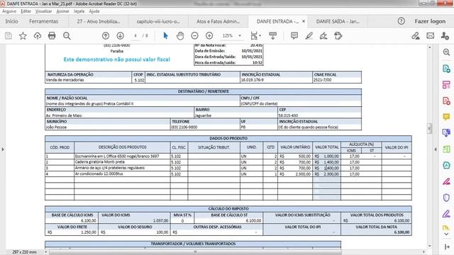 Aula 08 - Ativo Imobilizado e Depreciação смотреть онлайн