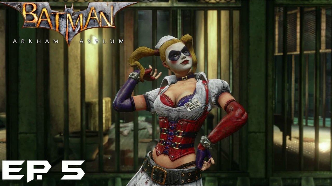 Batman: Arkham Asylum - Ep. 5 - Chasing Harley Quinn! смотреть онлайн