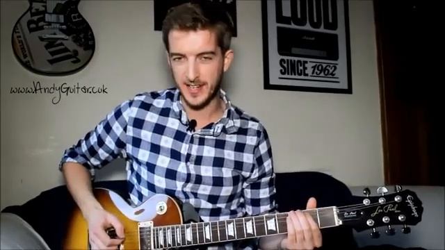 06 05 VERY EASY rock power chords   How to play Easy Rock Guitar like AC DC Led Zeppelin