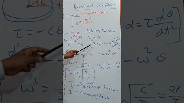 TIME PERIOD OF TORSIONAL PENDULUM #advance #mains #bits #comptitiveexam #physicsconcept #physics смотреть онлайн