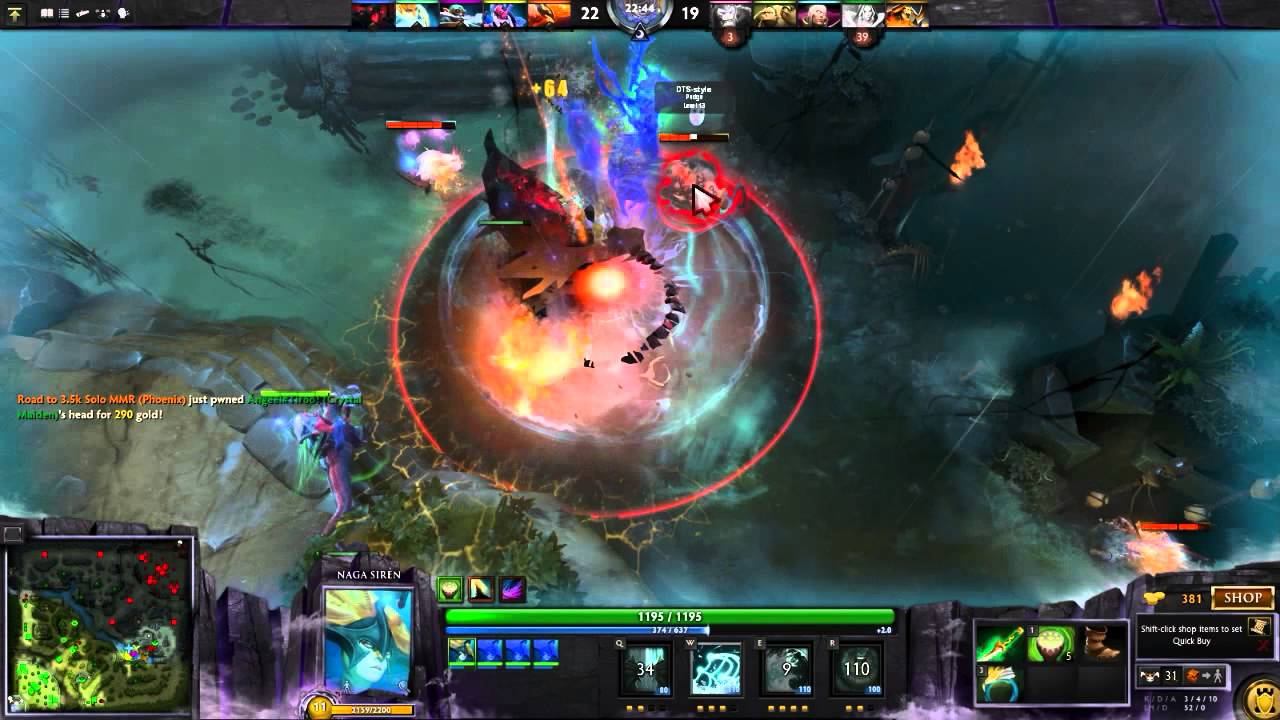 Song of the siren combo - Dota 2 смотреть онлайн