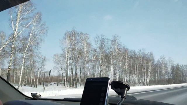 10 Путешествие на машине с Урала в Сибирь. Березы в Тюменской области. 12 марта 21 смотреть онлайн
