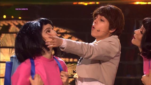 Nerea Rodriguez imita a Pedrito Fernandez en 'La de la mochila azul' - Tu Cara Me Suena смотреть онлайн