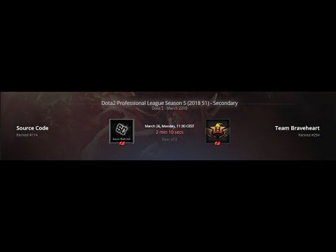 DOTA 2 LIVE [RU] Source Code vs Team Braveheart || BO2|| DPL Season 5 (2018 S1) смотреть онлайн